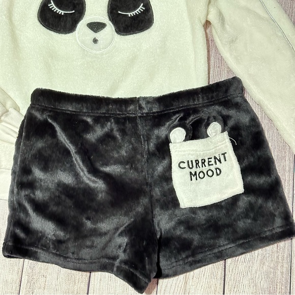 Secret Treasures Velour Panda PJ Short Set Size S - Picture 2 of 8